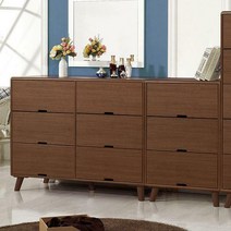 우아미가구 조은 서랍장 세트 3단 1800, 화이트오크