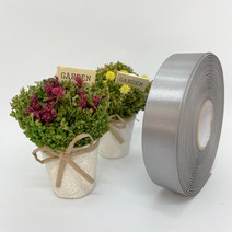 포장 리본 끈 제이제이리본 고밀도주자 40mm 50mm 76컬러 (길이 45M) 공단리본, 회색