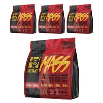 뮤턴트 더 오리지널 근육량 게이너 스트로베리 바나나 맛, 4개, 2.27kg
