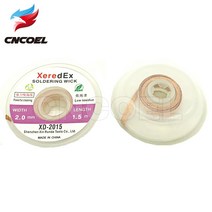 1Pcs 2.0mm/3.0mm 1.5M Desolder 브레이드 솔더 리무버 Wick Low 잔류 물 비 세척 주석 스트립 리드 코드, 02 3.0mm