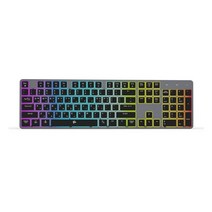 비프렌드 MK425 무소음 유선 키보드 듀얼 맥호환 펜타그래프 LED 사무용, 블랙