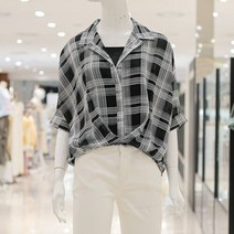 ab.f.z [ab.f.z] 민소매이너세트체크블라우스 (KSW2HB34D)