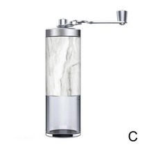 커피 원두 커피콩 분쇄기 그라인더 Steel Manual Coffee Grinder Wood Marble Pattern Hand Tool Portable Bean Making Gr, [03] C