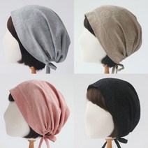 순면 로즈 사계절 끈두건