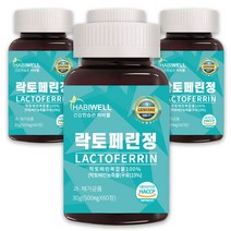 하비웰 고함량 락토페린정 500mg X 60정, 4통