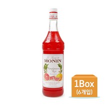 [모닌] 핑크자몽 시럽 1L (6개1박스), 단품