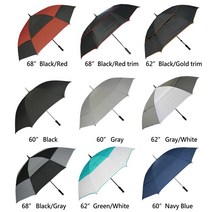 Keep You 건식 KUD 오토오픈 수동 스틱 골프 우산 오버사이즈 방풍 더블 캐노피, 68 Black/Gray, 68 Black/Gray