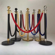 미술관 차단봉 바리게이트 전시줄 박람회 대기줄 로프, 2. 스테인리스 볼 모델(아연철 평형추)