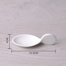 파스타볼 예쁜접시 스텐 화이트 세라믹 모양의 스푼 캐비어 분자 요리 퓨전 스시 과일 샐러드 접시 레스토랑 주방 칼 붙이, [02] A-1PCS