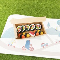 골판지로 힘내라 김밥 도시락 만들기 - 1인세트, 단품