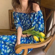 [리즈무드] 콜린 플라워 오프숄더 원피스