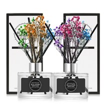 일라토스 플라워 디퓨저 200ml x 2p, 아쿠아블루