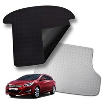 미로카매트 현대 I40 고무 방수 트렁크매트 3타입, 스틸블랙, 더뉴 I40 (15년~18년) 살룬