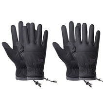 렉스터 다용도 방한 장갑 2P, 블랙