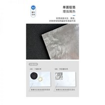 질식소화포 화재 소화질식포 소화덮개 소화포 향 난로 내화 면화 고온 방지 난연성 천 절연 패드 가정용 탄소, 04/단면 알루미늄 호일-10mm 두께*1m*1m