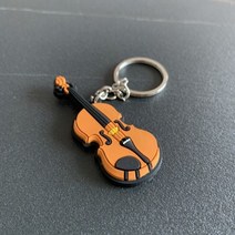 크리에이티브 미니 악기 키 체인 귀여운 실리콘 기타 피아노 색소폰 배낭 자동차 장식품 음악가 쥬얼리, 4