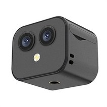 드론 미니 와이파이 IP 카메라 HD 4K 무선 보안 감시 마이크로 듀얼 캠 나이트 비전 스마트 홈 스포츠 모니, 01 Black