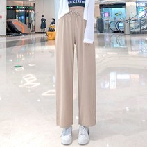 로로스키니 여자 와이드 슬랙스 9부 고 바지 여름 조거 팬츠