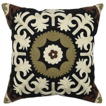 룸빌드 원형 거실 쇼파 쿠션 커버 솜포함 세트, 6) 블랙문 51-1