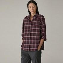 [올리비아로렌] A라인 7부 체크셔츠 VVCNLXM3351 NC창원