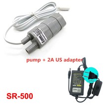 유압펌프 하이 리프트 5M 12V 24V 고압 DC 잠수정 펌프 600L H 1000L 마이크로 모터 스트레이트 슬롯 커팅, 04 SR-500 n US adapter_02 24V
