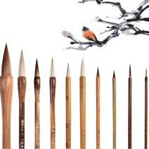 사군자 문방사우 배우기 쓰는 붓 서예붓 물로 동양화 서예 그림 브러시 펜 세트 수채화 풍경 Baimiao 브러쉬 Tinta