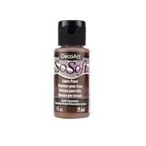 공예몰 데코아트 소소프트 섬유아크릴물감 1oz (29.6ml) / 32. 다크초코렛