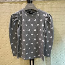 셀덴 송파 엔씨 하트패턴이 예쁜 퍼프소매 티셔츠 EDLA22W52