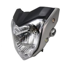 Alconstar- 4 색 바이크 오토바이 헤드 전구 브래킷 어셈블리 Yamaha FZ16 YS150 FZER150 램프 라이트, 04 Gray