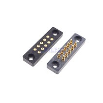 포고 핀 10 포지션 프로브 커넥터 1 개 스프링 골무 충전 니들 전도성 피치 3.0mm 이중 행 2x5, 03 1 Male 1 Female