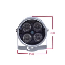 미니 CCTV led 4 어레이 IR 일루미네이터 라이트 적외선 방수 야간 선명한 카메라 ip 카메라용 필 라이트, [02] Only LEDs