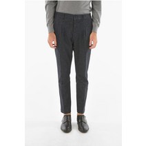 Cruna SINGLE-PLEATED MITTE CHINO PANTS 위드 웨이스트 DRAWSTRING S.MITTE.362NAVY