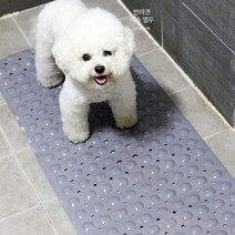 강아지목욕매트 고양이 애견 패드 반려견 욕조 욕실 슬개골 탈구 미끄럼, 그레이