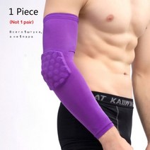 벌집 모양 무릎 패드 슬리브 농구 브레이스 탄성 니패드 보호 장비 1 개 슬개골 폼 배구 지원, Elbow Purple_S