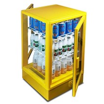 음료온장고 편의점 매장 따뜻한음료 진열 캔커피 보온, 76L-노란색