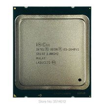 인텔 제온 E52640v2 E5 2640v2 2640 v2 2.0 GHz 중고 8 코어 16 스레드 CPU 프로세서 20M 95W LGA 2011, 한개옵션0