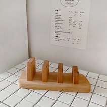 마호가니 원목 미니 도마꽂이 도마거치대 쟁반꽂이 달빛스토어