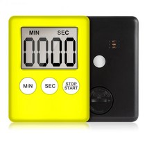 인터벌타이머 스톱워치 시계 1Pc 타이머 슈퍼 얇은 요리 베이킹 LCD 디지털 화면 스퀘어 카운트 다운 주방 알람 시계 도구, 07 yellow