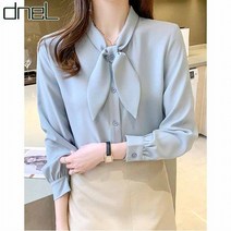 드넬 리본스카프블라우스DWB24287A
