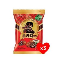 롯데 스카치 커피 157g 3개 발효버터 사무실간식 탕비실사탕 유아간식 군것질 졸음방지, 2개