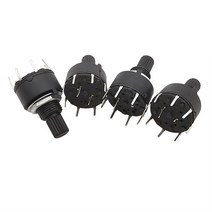 로터리 엔코더1/ 2 극 3 4 5 6 8 위치 SR16 16mm 로터리 밴드 샤프트 DC60V 0.3A 꽃 축 원형, 04 2 Pole 3_01 1PCS