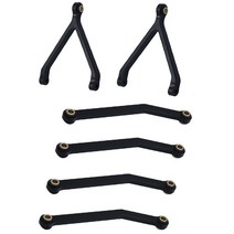 FMS 메탈 프레임 기어 박스 링크로 프론트 리어 액슬 카운터 웨이트 FCX24 1/24 RC 자동차 업그레이 부품용, [21] Axle Fixed Link Bk