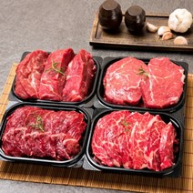 프리미엄 명품 한우 선물세트 6호 등심500g+채끝500g+불고기500g+산적500g 총 2kg