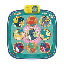 마스터키보드 전자 키보드 비 슬립 전자 뮤지컬 댄스 플레이 라이트 업 매트 키보드 몬테소리 장난감 위한 선물 소년 소녀 베이비 스텝 playmats, 공룡