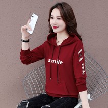 가을 맨투맨 여성 트렌드 달콤하고 어려 보이는 후드 레깅스 위에 서양식 감령 상의
