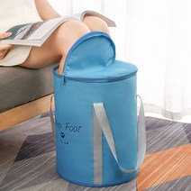 가정용 접이식 이동식 반신 간이 스파 욕조 접이식 발 목욕 가방 업그레이드 두꺼운 5 층 단열 야외 여행, 11 L with lid