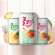 업소용 쿨피스 캔 파인맛 피치맛 350미리 24ea (박스), 복숭아, 96개, 350ml