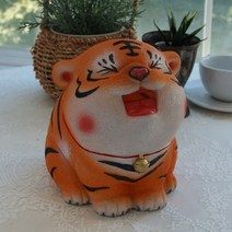 노랑 호랑이 저금통 2022년 띠 임인년 범, 상세페이지 참조