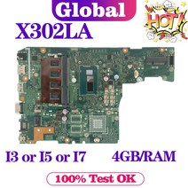 KEFU F302LA 메인 보드 F302LJ X302LJ X302LA P302LA P302LJ 노트북 마더 보드 I3 I5 I7 4 세대/5 세대 CPU 4GB/RAM UMA/V, I3-4010U UMA 4GB
