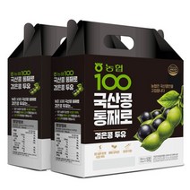 [농협 아름찬] 국산콩 100% 검은콩 두유 190ml, 32개, 0.19L